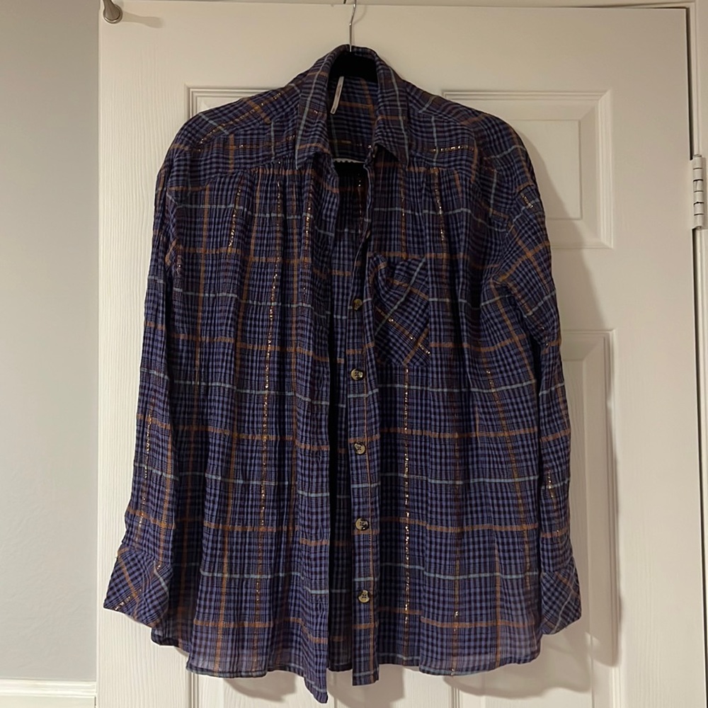 Free people plaid shirt